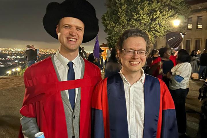 Dr Francois Meyer​​and his supervisor Dr Jan Buys, Senior Lecturer in the Computer Science Department. 