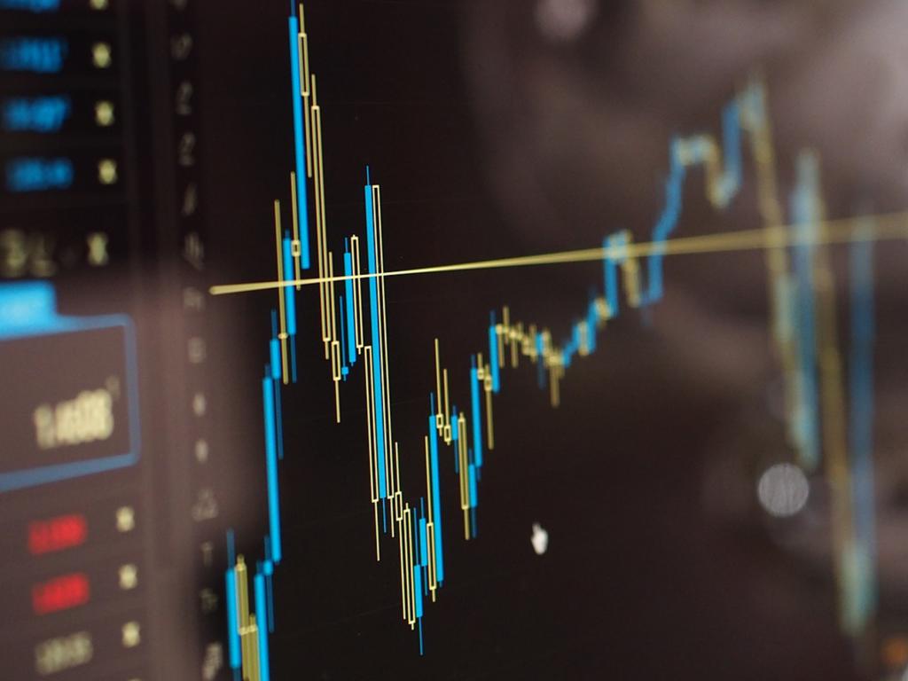 Graph on computer screen